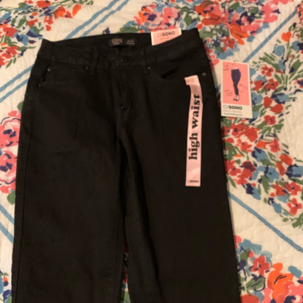 NWT fashion nova cisono Black Jean size 9